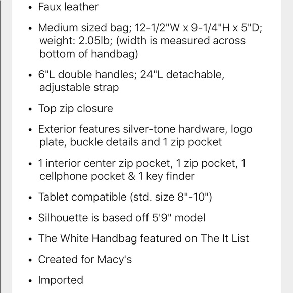 Giani Bernini bag (never used) - Picture 4 of 4